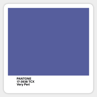 pantone 17-3938 TCX Very Peri, year 2022 Sticker